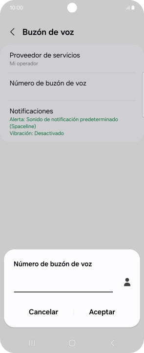 Introduce 22177 y pulsa Aceptar.