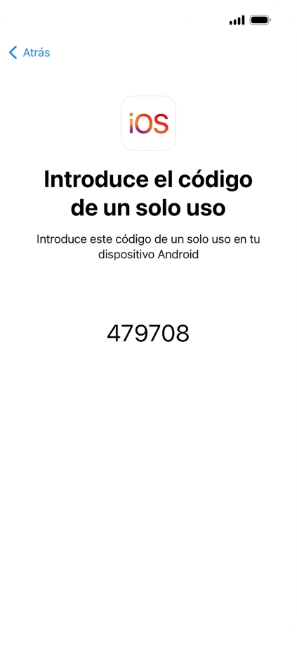 Seguir las indicaciones de la pantalla y de la app 