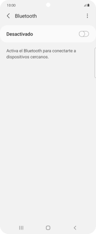 Pulsa el indicador para activar la función.