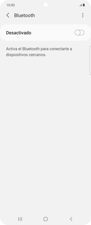 Pulsa el indicador para activar la función.