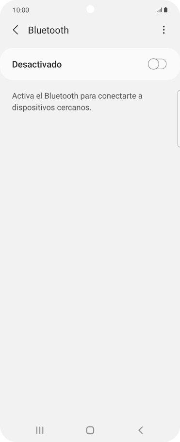 Pulsa el indicador para activar la función.