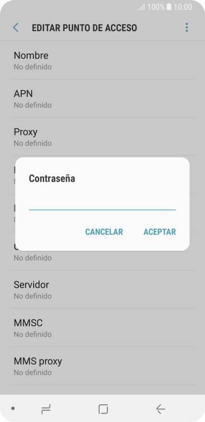 Introduce wap125 y pulsa ACEPTAR.