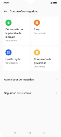 Pulsa Seguridad del sistema.