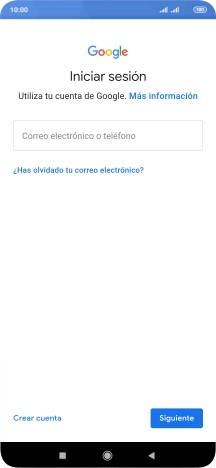 Si no tienes una cuenta de Google, pulsa Crear cuenta y sigue las indicaciones de la pantalla para ver cómo crear una cuenta nueva.