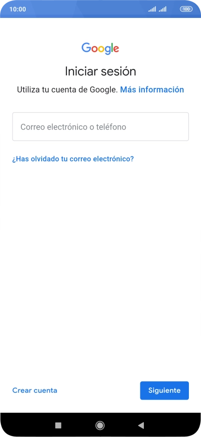 Si no tienes una cuenta de Google, pulsa Crear cuenta y sigue las indicaciones de la pantalla para ver cómo crear una cuenta nueva.