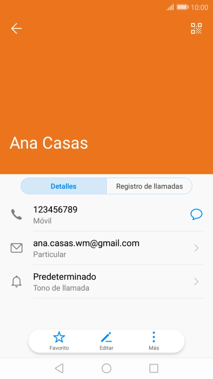 Pulsa el número de teléfono.