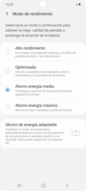 Pulsa la tecla de inicio para terminar y regresar a la pantalla de inicio.