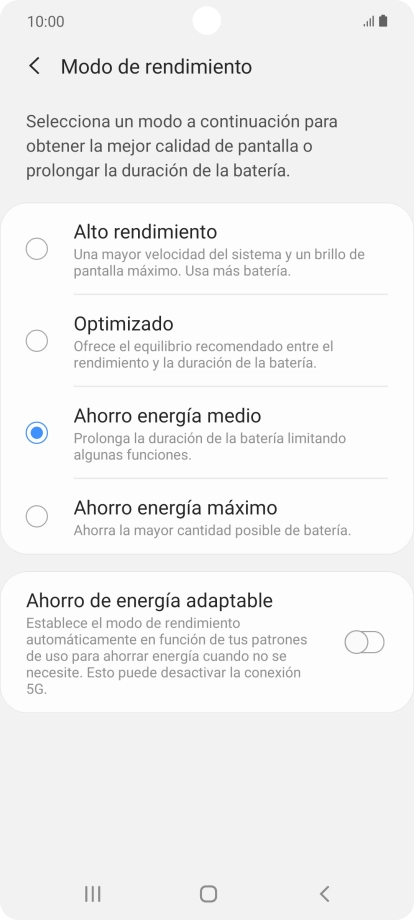 Pulsa la tecla de inicio para terminar y regresar a la pantalla de inicio.