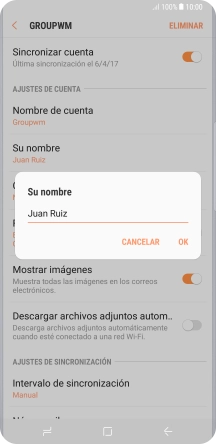 Introduce el nombre deseado y pulsa OK.