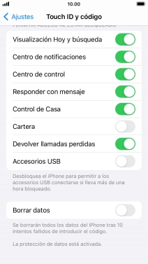 Pulsa el indicador junto a 