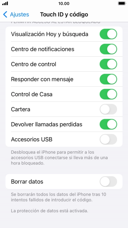 Pulsa el indicador junto a 