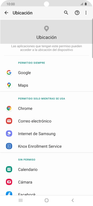 Pulsa la app deseada.