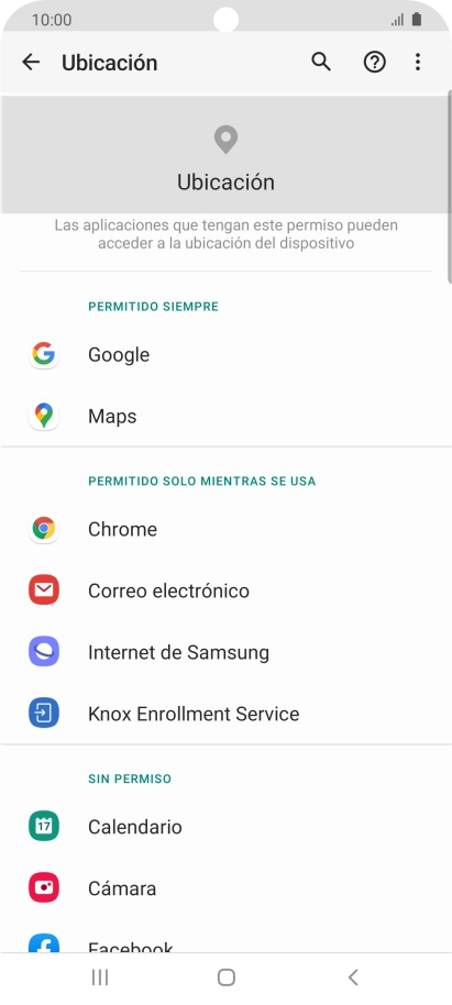 Pulsa la app deseada.