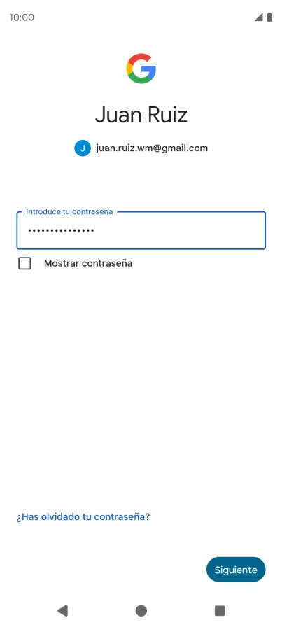 Pulsa Siguiente.