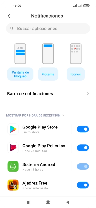 Pulsa la app deseada.