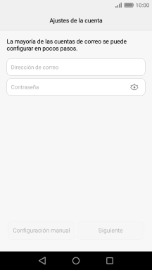 Pulsa Dirección de correo e introduce tu dirección de correo electrónico.