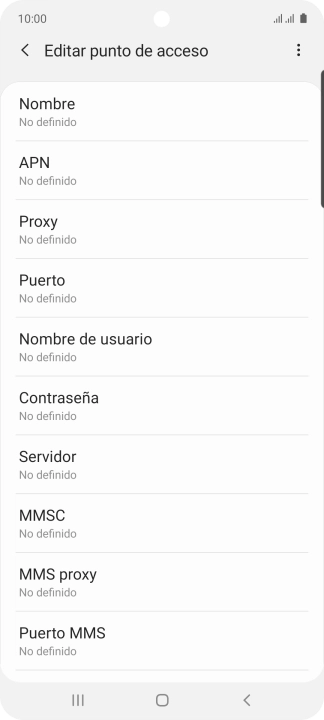Pulsa Nombre.