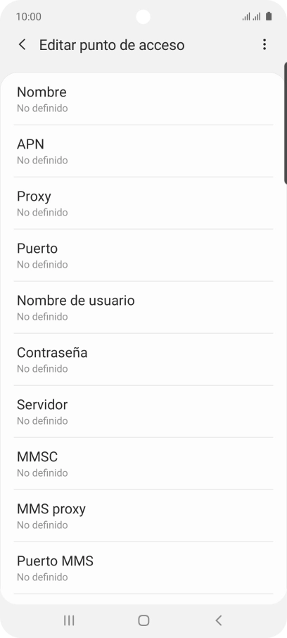 Pulsa Nombre.