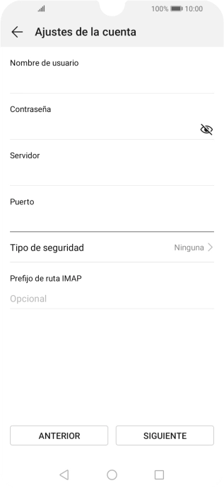 Pulsa Tipo de seguridad.