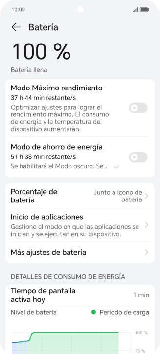 Pulsa el indicador junto a 