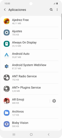 Pulsa la app deseada.
