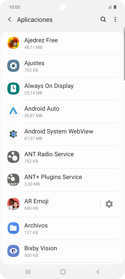 Pulsa la app deseada.
