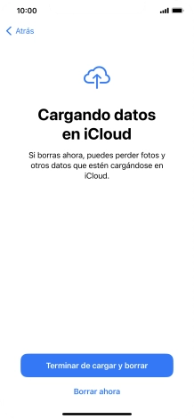 Pulsa Borrar ahora.