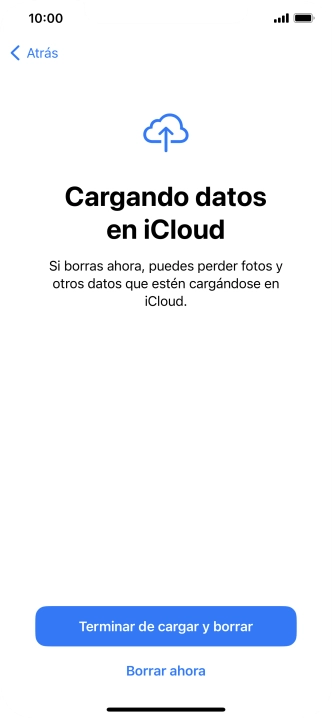 Pulsa Borrar ahora.