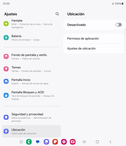 Pulsa el indicador para activar o desactivar la función.