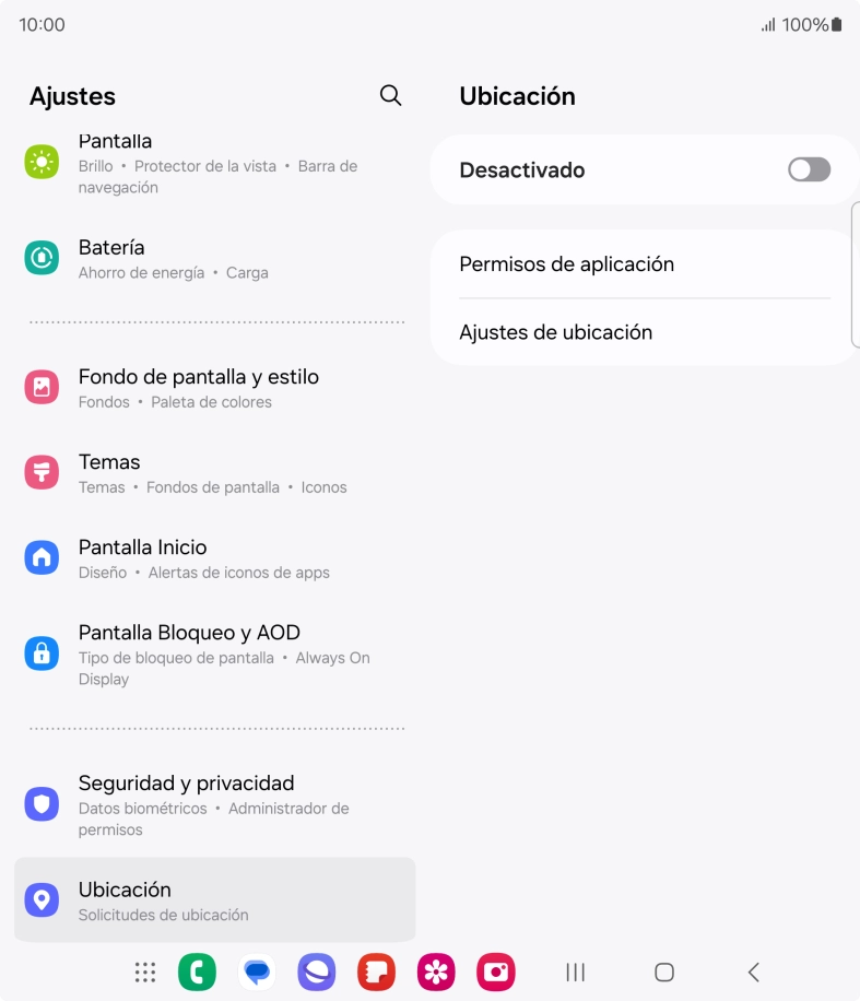 Pulsa el indicador para activar o desactivar la función.