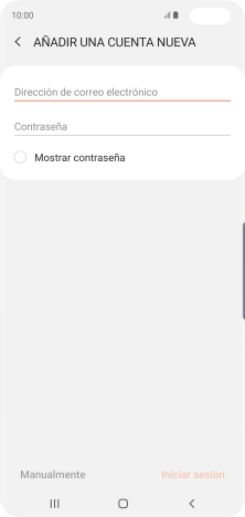 Pulsa Dirección de correo electrónico e introduce tu dirección de correo electrónico.