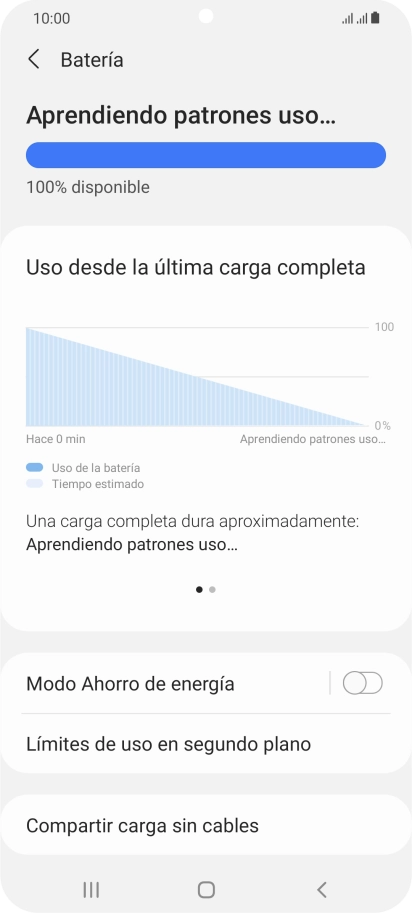 Pulsa Modo Ahorro de energía.
