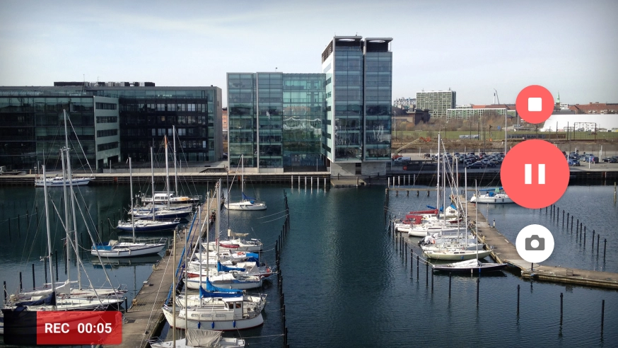 Pulsa el icono de parada detener la grabación.