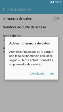 Si activas la función, pulsa OK.