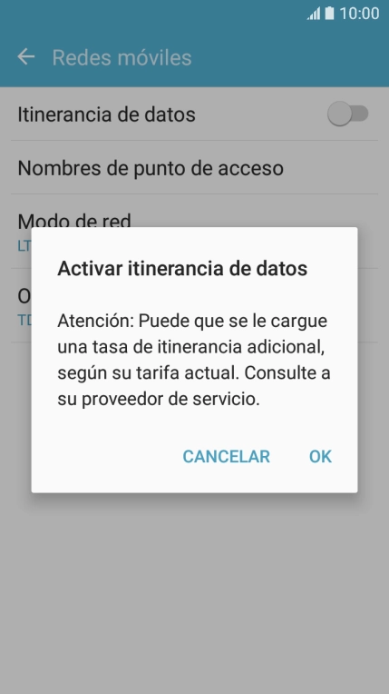 Si activas la función, pulsa OK.
