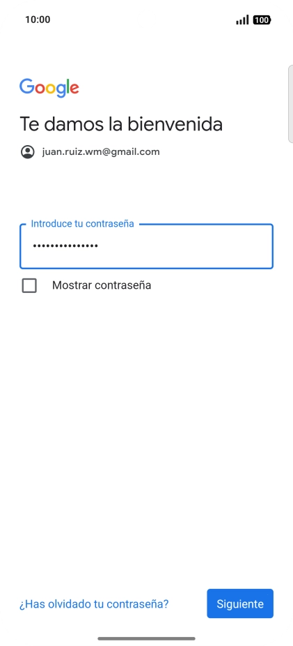 Pulsa Siguiente.