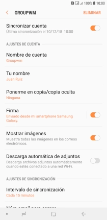 Pulsa el indicador junto a 
