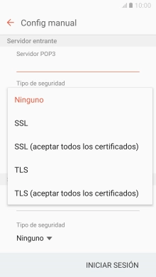 Pulsa Ninguno para desactivar la función.