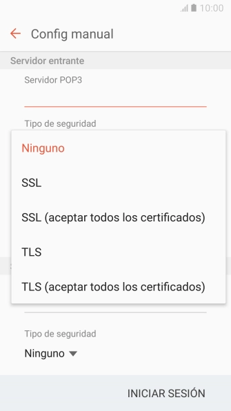 Pulsa Ninguno para desactivar la función.