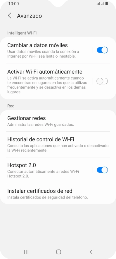 Pulsa el indicador junto a 
