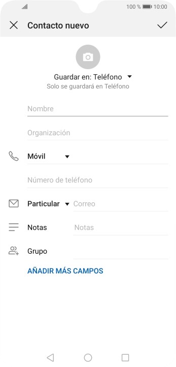 Pulsa la lista desplegable de la guía.