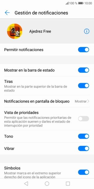 Pulsa el indicador junto a 