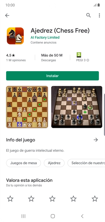 Pulsa Instalar y sigue las indicaciones de la pantalla para instalar la app.