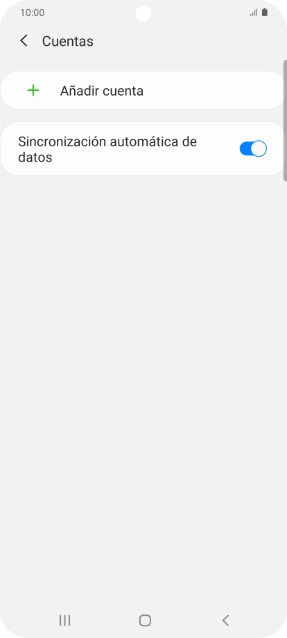 Pulsa Añadir cuenta.