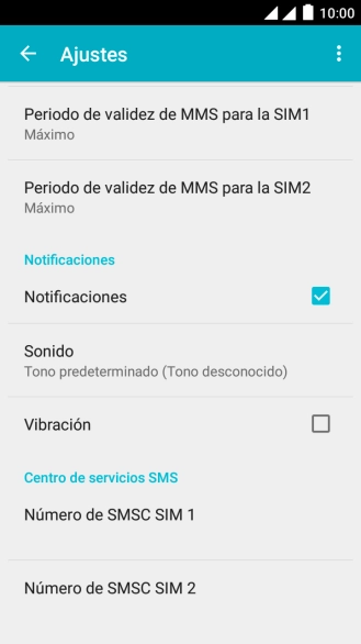 Pulsa la tarjeta SIM deseada bajo 