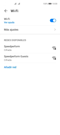 Pulsa la red wifi deseada.