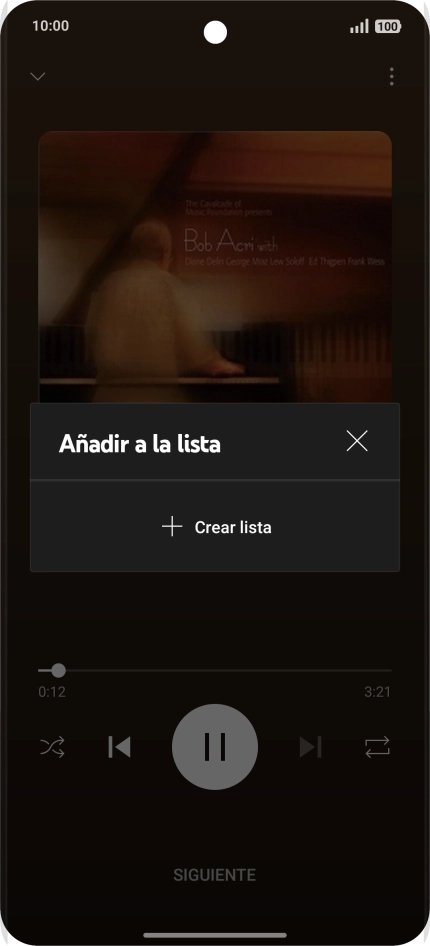 Pulsa Crear lista.