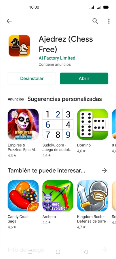 Pulsa la tecla de inicio para terminar y regresar a la pantalla de inicio.