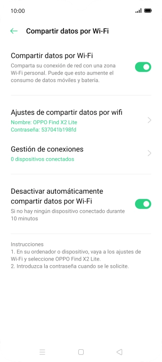 Pulsa la tecla de inicio para terminar y regresar a la pantalla de inicio.