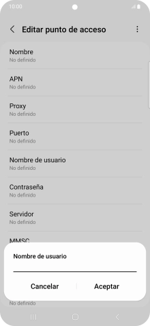 Introduce wap@wap y pulsa Aceptar.